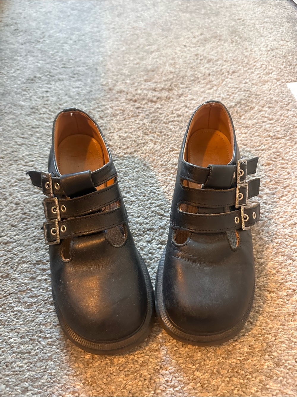 RARE Made in UK Triple Strap Dr. Martens Platform Mary Jane’s
